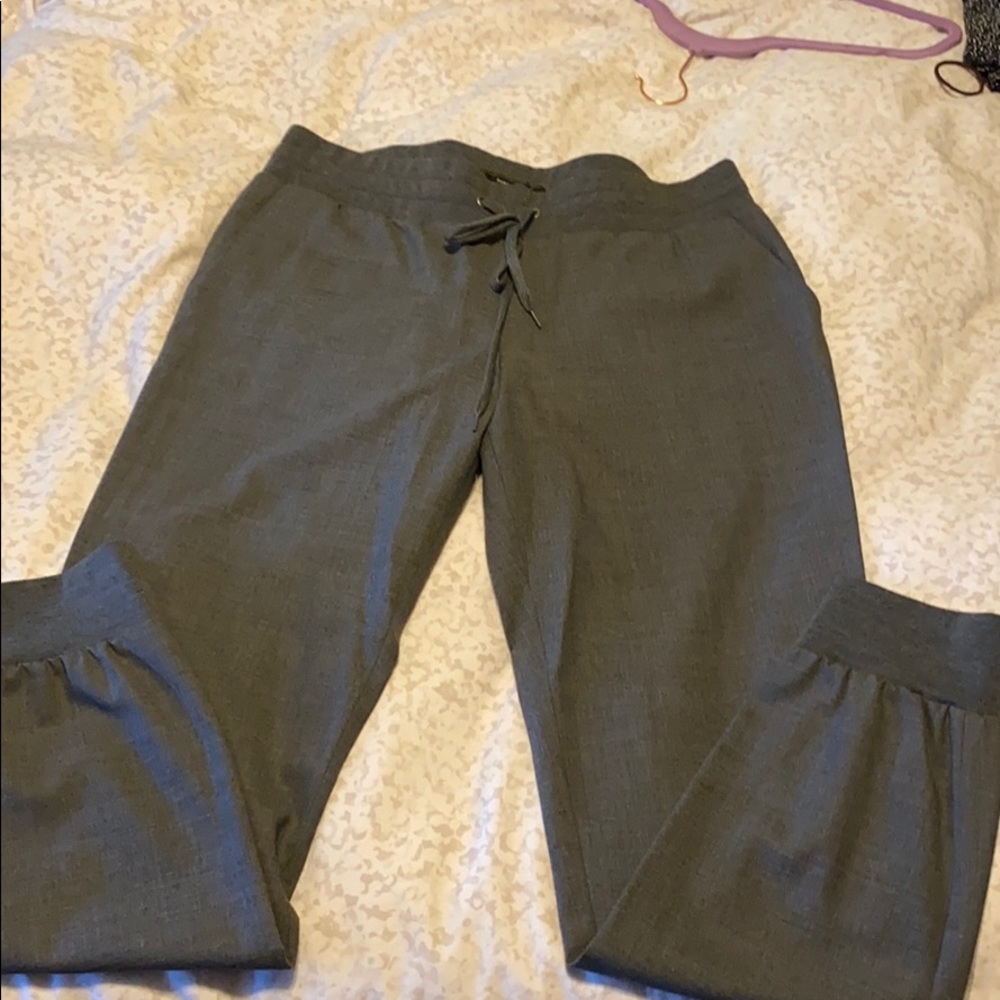 Grey BCBG dress pant jogger. Size Large